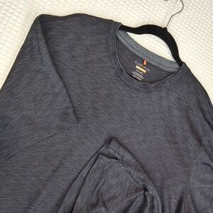 Van Heusen Men's Casual Short Sleeve Shirt Gray Top Stretch XXL SS